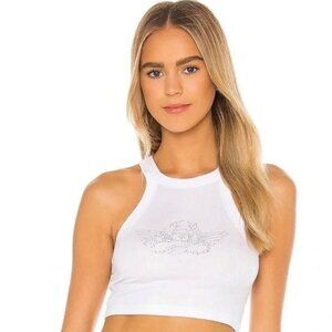 BRAND NEW Boys Lie Rhinestone Cropped Tank